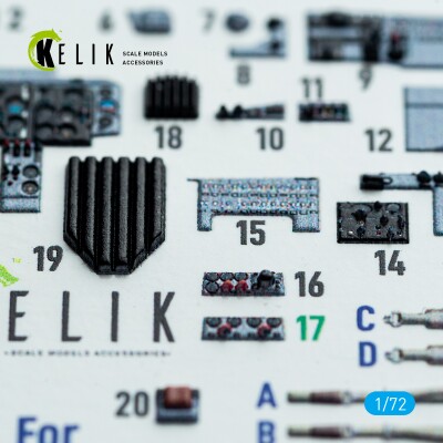 Mikoyan MiG-19 P/PM 3D декаль інтер'єр для комплекту Clear Prop 1/72 KELIK K72204 детальное изображение 3D Декали Афтермаркет