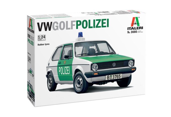 Збірна модель 1/24 Автомобіль Volkswagen Golf (поліція) Italeri 3666 детальное изображение Автомобили 1/24 Автомобили