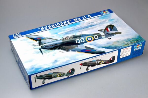 Assembled model of the British aircraft &quot;Hurricane&quot; Mk. IIC детальное изображение Самолеты 1/24 Самолеты