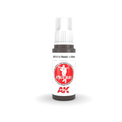 Акриловая краска REDDISH BLACK – КРАСНО-ЧЕРНЫЙ FIGURES АК-интерактив AK11406 детальное изображение Figure Series AK 3rd Generation