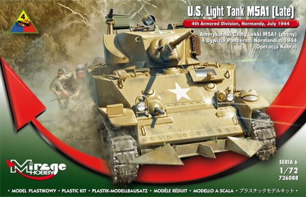 U.S Light Tank M5A1 Late детальное изображение Бронетехника 1/72 Бронетехника