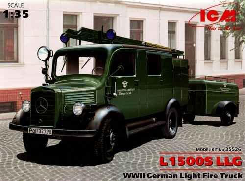 L1500S LLG Германский легкий пожарный автомобиль II МВ детальное изображение Автомобили 1/35 Автомобили