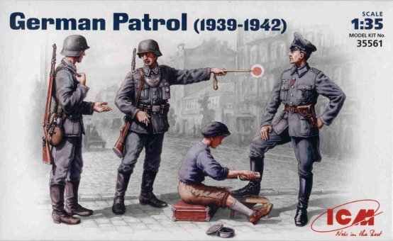Немецкий патруль (1939-1942) детальное изображение Фигуры 1/35 Фигуры