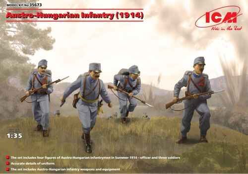 Пехота Австро-Венгрии (1914г.) (4 фигуры) детальное изображение Фигуры 1/35 Фигуры