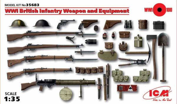Оружие и снаряжение пехоты Великобритании І МВ детальное изображение Наборы деталировки Афтермаркет