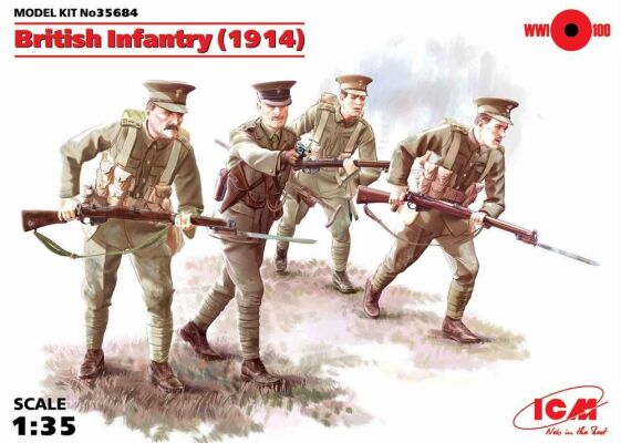Піхота Британії (1914), (4 фігури) детальное изображение Фигуры 1/35 Фигуры
