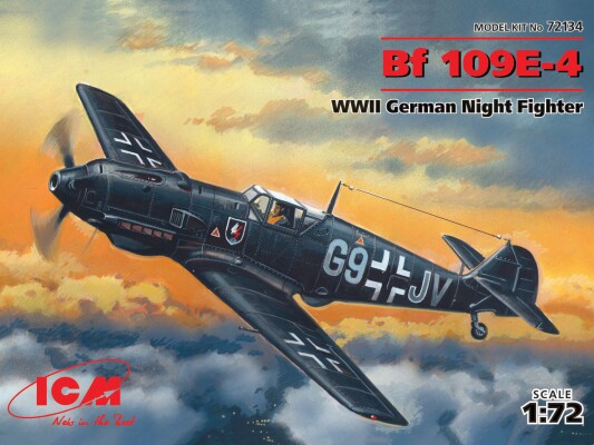 Збірна модель 1/72 Літак Messerschmitt Bf 109E-4 ICM 72134 детальное изображение Самолеты 1/72 Самолеты