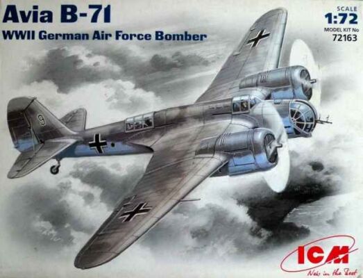&quot;Avia B-71&quot;, бомбардировщик ВВС Германии II Мировой войны детальное изображение Самолеты 1/72 Самолеты