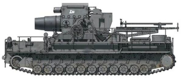Buildable model German Morser Morser KARL-Geraet 040/041 Late chassis детальное изображение Артиллерия 1/72 Артиллерия