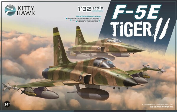 Scale model 1/32 Airplane F-5E &quot;Tiger II&quot; Zimi 32018 детальное изображение Самолеты 1/32 Самолеты