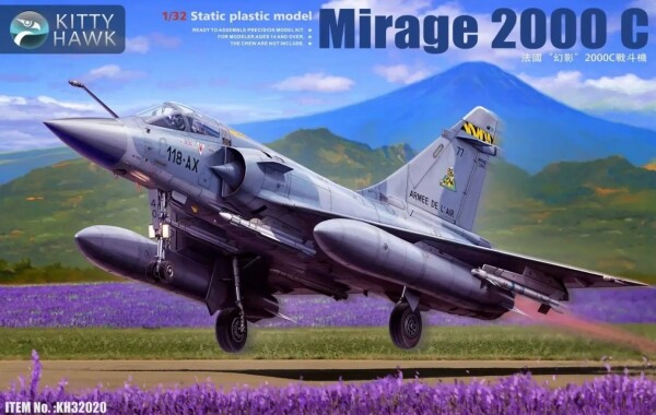 Scale model 1/32 Airplane Mirage 2000C Zimi 32020 детальное изображение Самолеты 1/32 Самолеты