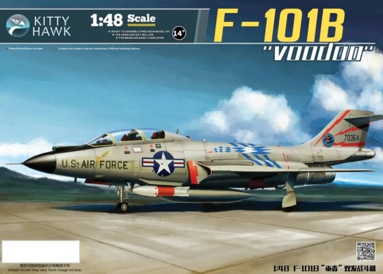 Збірна модель 1/48 Літак F-101B/RF-101B &quot;Voodoo&quot; Zimi 80114 детальное изображение Самолеты 1/48 Самолеты