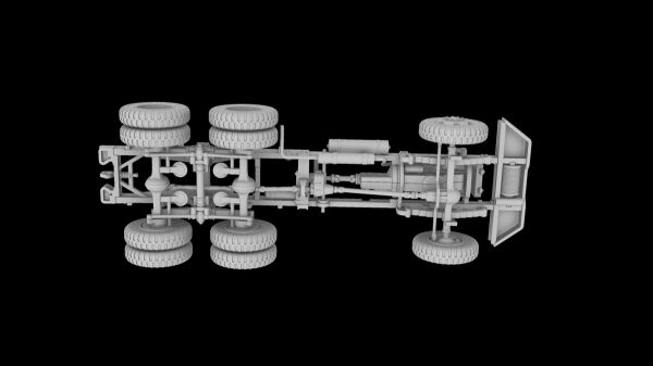 Збірна модель вантажного автомобіля Diamond T 968 з кулеметом М2 детальное изображение Автомобили 1/72 Автомобили