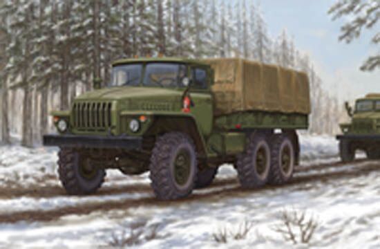 Сборная модель 1/35 Грузовика УРАЛ-4320 Трумпетер 01012 детальное изображение Автомобили 1/35 Автомобили