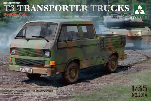 Bundeswehr T3 Transporter Trucks/ Double Cab детальное изображение Автомобили 1/35 Автомобили
