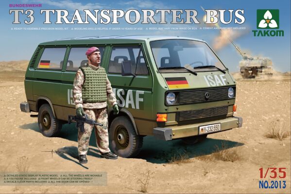 Bundeswehr T3 Transporter Bus(with figure) детальное изображение Автомобили 1/35 Автомобили