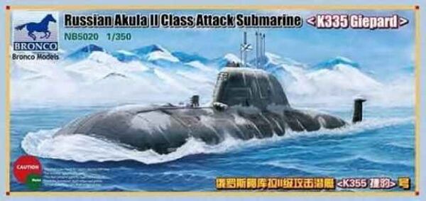 Buildable model of the Akula II class attack submarine &quot;K335 Gepard&quot; детальное изображение Подводный флот Флот