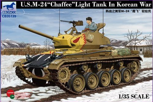 Plastic model of the American tank &quot;US Light Tank 'Chaffee' In Korean War&quot; детальное изображение Бронетехника 1/35 Бронетехника