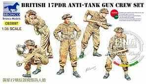 Collectible model figures 17pdr Anti-Tank Gun Crew set детальное изображение Фигуры 1/35 Фигуры