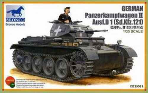 Сборная модель 1/35 немецкий танк Panzerkampfwagen II Ausf.D 1 (Sd.Kfz.121) Бронко 35061 детальное изображение Бронетехника 1/35 Бронетехника