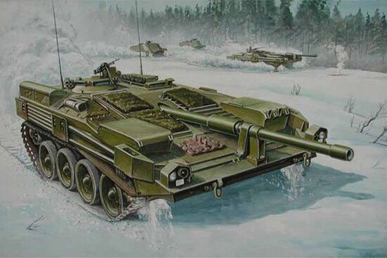 Сборная модель 1/35 Шведский танк Strv 103B MBT Трумпетер 00309 детальное изображение Бронетехника 1/35 Бронетехника