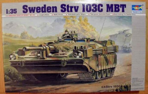 Scale model 1/35  of the Swedish tank Strv 103C MBT Trumpeter 00310 детальное изображение Бронетехника 1/35 Бронетехника