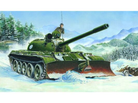 Scale model 1/35 Soviet T-55 tank with BTU-55 blade Trumpeter 00313 детальное изображение Бронетехника 1/35 Бронетехника