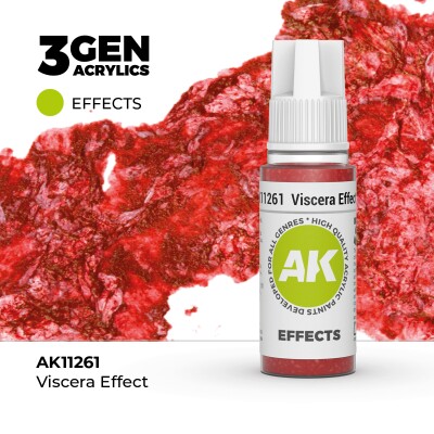 Акриловая краска VISCERA EFFECT / ЭФФЕКТ ВИСЦЕРЫ АК-интерактив AK11261 детальное изображение General Color AK 3rd Generation