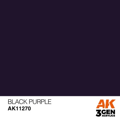 Acrylic paint BLACK PURPLE – COLOR PUNCH  AK-interactive AK11270 детальное изображение General Color AK 3rd Generation