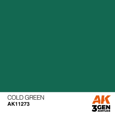 Акрилова фарба COLD GREEN - COLOR PUNCH / ХОЛОДНО ЗЕЛЕНИЙ AK-interactive AK11273 детальное изображение General Color AK 3rd Generation