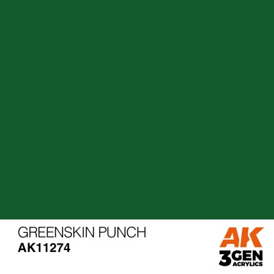 Акриловая краска GREENSKIN PUNCH – COLOR PUNCH / УДАР ЗЕЛЕНОКОЖЕГО АК-интерактив AK11274 детальное изображение General Color AK 3rd Generation