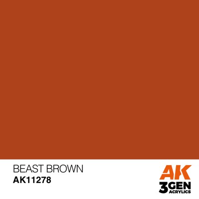 Acrylic paint BEAST BROWN – COLOR PUNCH AK-interactive AK11278 детальное изображение General Color AK 3rd Generation