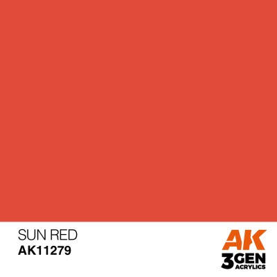 Акриловая краска SUN RED – COLOR PUNCH / СОЛНЕЧНО-КРАСНЫЙ АК-интерактив AK11279 детальное изображение General Color AK 3rd Generation