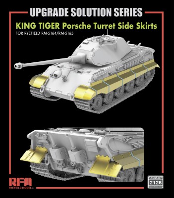 Комплект 1/35 для модернізації King Tiger (Porsche Turret) 5164/5165, бокові юбки RFM RM-2126 детальное изображение Наборы деталировки Афтермаркет