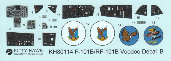 Сборная модель 1/48 Самолет Ф-101B/RF-101B &quot;Voodoo&quot; Zimi 80114 детальное изображение Самолеты 1/48 Самолеты