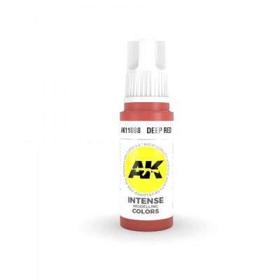 Acrylic paint DEEP RED – INTENSE / SATURED RED AK-interactive AK11088 детальное изображение General Color AK 3rd Generation