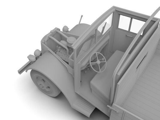 Assembled model of German car 2 SV V3000S/SS M Maultier ‘Einheit Fahrerhaus’ детальное изображение Автомобили 1/35 Автомобили