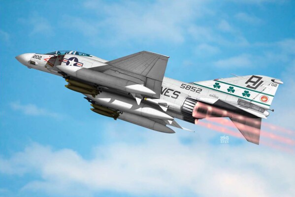 Збірна модель 1/48 Літак McDonnell Douglas F-4 J Phantom II "Fighting Shamrocks" Academy 12356 детальное изображение Самолеты 1/48 Самолеты