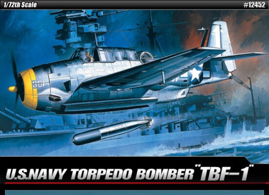 Збірна модель 1/72 Літак TBF Avenger Academy 12452 детальное изображение Самолеты 1/72 Самолеты