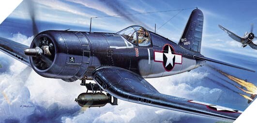 Збірна модель 1/72 Літак F4U-1 Corsair Academy 12457 детальное изображение Самолеты 1/72 Самолеты