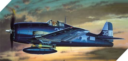 Збірна модель 1/72 Літак F6F-3/5 Hellcat Academy 12481 детальное изображение Самолеты 1/72 Самолеты