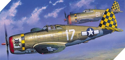 Збірна модель 1/72 Літак P-47D Thunderbolt [Razor-Back] Academy 12492 детальное изображение Самолеты 1/72 Самолеты