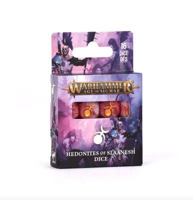 Игровые кубы AGE OF SIGMAR - HEDONITES OF SLAANESH DICE детальное изображение Кубы WARHAMMER Age of Sigmar