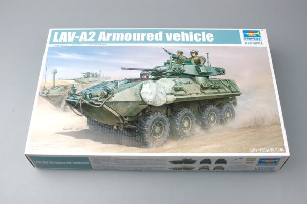 Scale model 1/35 LAV-A2 8X8 wheeled armoured vehicle Trumpeter 01521 детальное изображение Бронетехника 1/35 Бронетехника