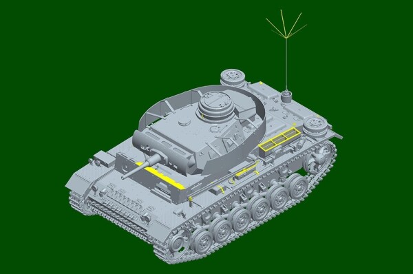 Збірна модель 1/16 Танк Pz.Kpfw.III Ausf.J Trumpeter 00955 детальное изображение Бронетехника 1/16 Бронетехника