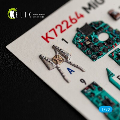 MiG-21 bis декаль інтер'єр для комплекту Eduard 1/72 KELIK K72264 детальное изображение 3D Декали Афтермаркет