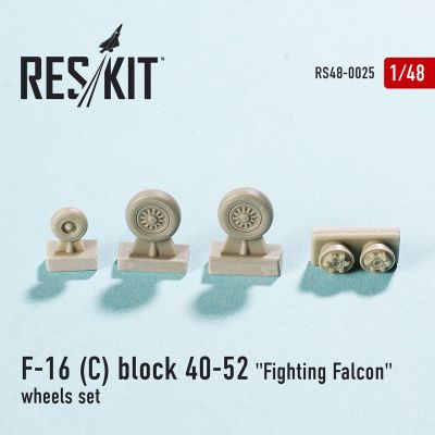 F-16 (C) block 40-52 &quot;Fighting Falcon&quot; wheels set (1/48) детальное изображение Смоляные колёса Афтермаркет
