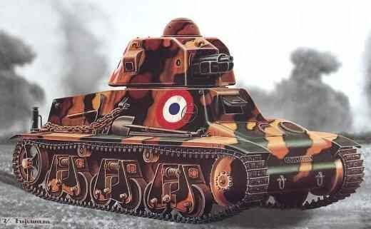 Збірна модель 1/35 Французький танк 35/38(H) SA 18 37-мм гарматою Trumpeter 00351 детальное изображение Бронетехника 1/35 Бронетехника