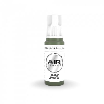 Акриловая краска A-19f Grass Green / Зеленая трава AIR АК-интерактив AK11913 детальное изображение AIR Series AK 3rd Generation