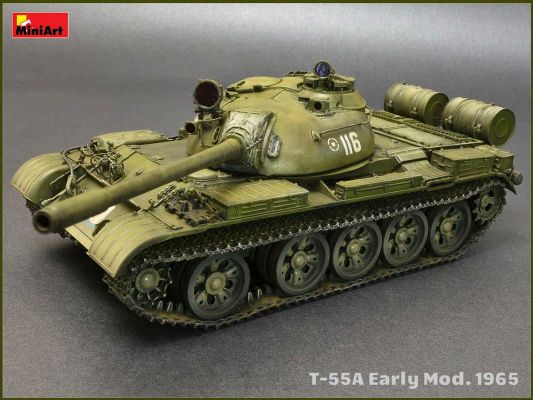 &gt;
  Т-55А ранньої
  модифікації 1965 детальное изображение Бронетехника 1/35 Бронетехника